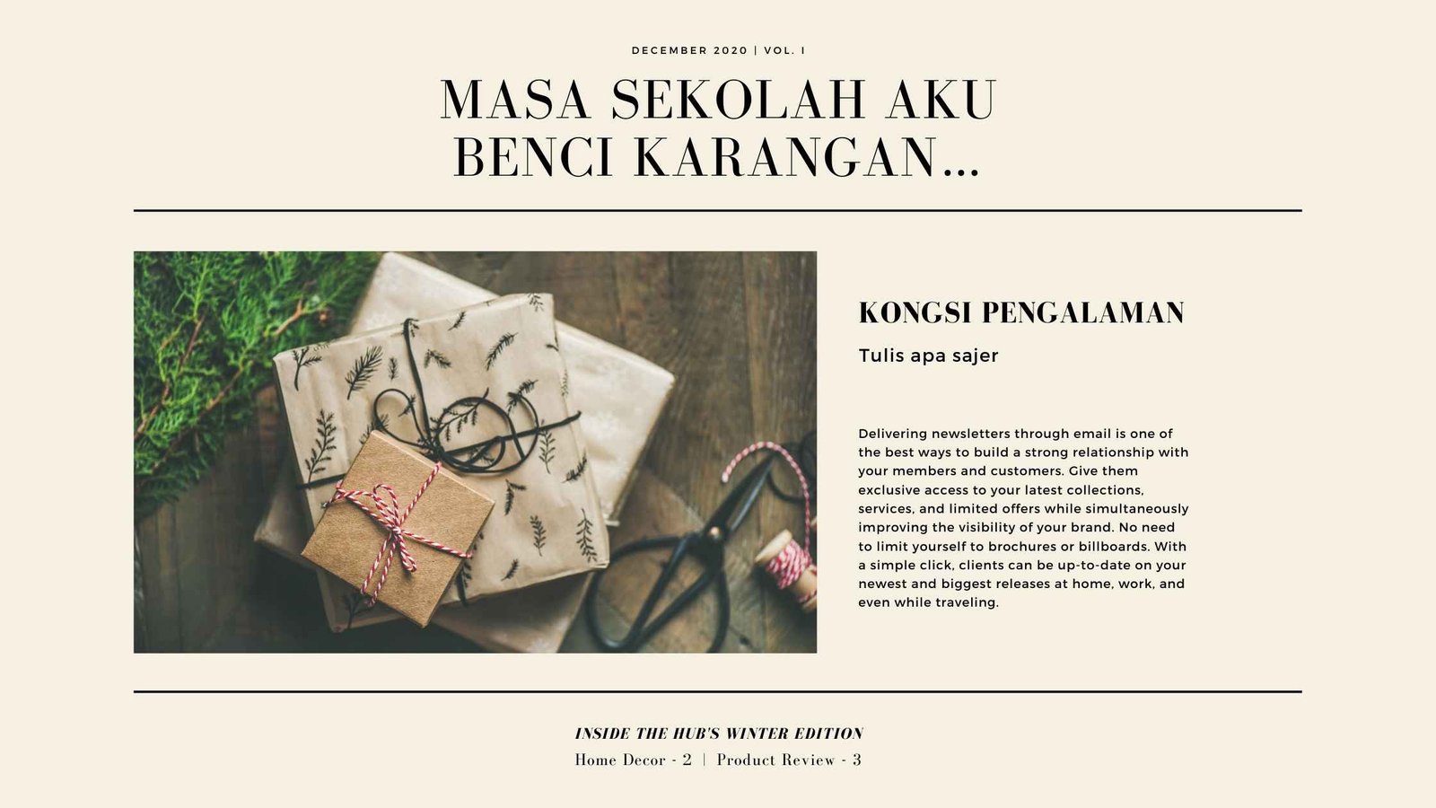 Masa sekolah aku benci menulis karangan