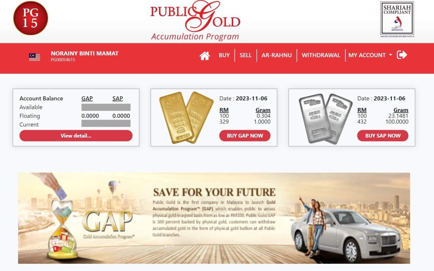 cara beli emas Public Gold