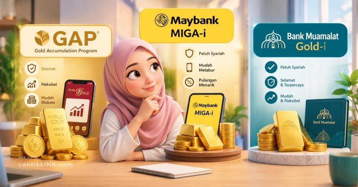 Akaun Emas GAP vs Maybank MIGA-i vs Muamalat Gold-i