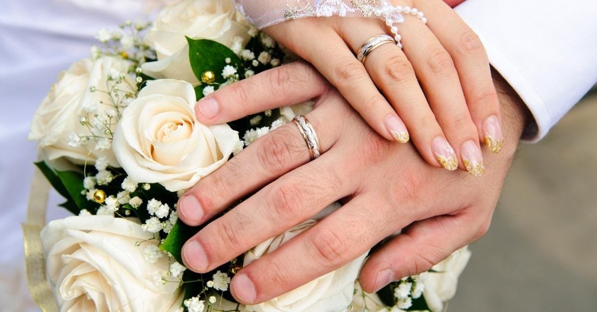 cincin kahwin emas putih