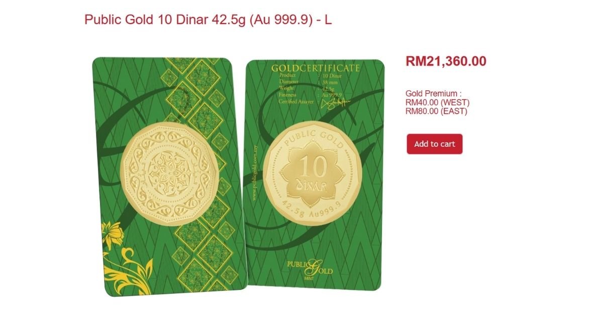 10 Dinar Emas Sekarang Berbanding 10 Tahun Lepas