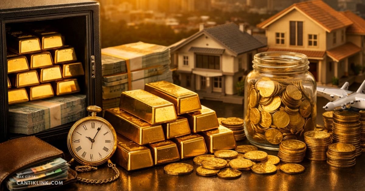cara kaya dengan emas